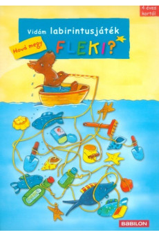 Vidám labirintusjáték - Hová megy Fleki?