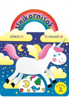 Unikornisok - Színezd ki és ragaszd be matricákkal 2.