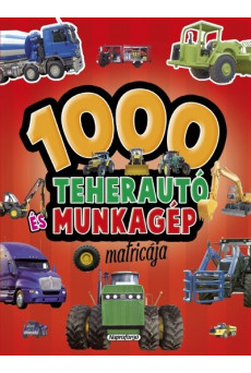 1000 teherautó és munkagép matricája (piros)