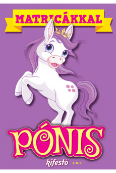 Matricákkal - Pónis kifestő (lila)