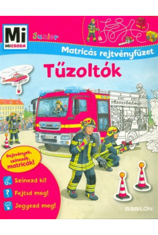Tűzoltók - Mi MICSODA Junior matricás rejtvényfüzet