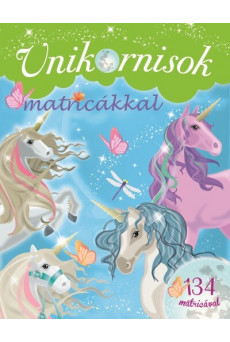 Unikornisok matricákkal - Zöld