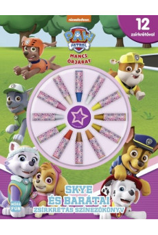 Mancs őrjárat: Skye és barátai - Zsírkrétás színezőkönyv