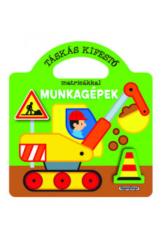 Táskás kifestő matricákkal - Munkagépek