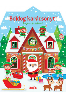 Boldog karácsonyt! - Ragassz és színezz! §K
