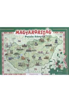 Magyarország puzzle-könyv /5 térkép oldalanként 48 darabos kirakóval
