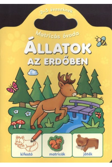 Állatok az erdőben /Matricás óvoda 2-3 éveseknek