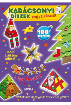 Karácsonyi díszek angyalkáknak - Matricás foglalkoztatókönyv §K