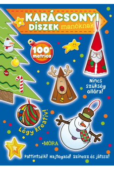 Karácsonyi díszek manóknak - Matricás foglalkoztatókönyv §K