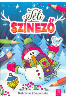 Téli színező /Matricás könyvecske §K