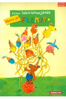 Színes labirintusjáték - Merre jár Fleki?