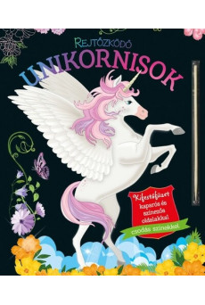 Rejtőzködő unikornisok - Kifestőfüzet kaparós és színezős oldalakkal