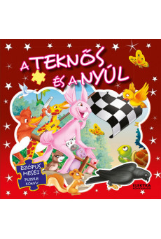 A teknős és a nyúl - Ezópus meséi puzzlekönyv