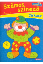 Számos színező - Cirkusz /Színskálával