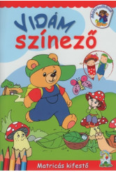 Vidám színező - Kifestő matricákkal