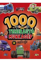1000 teherautó és munkagép matricája (piros)