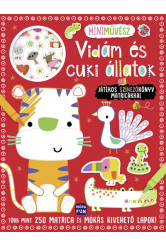 Mini művész: Vidám és cuki állatok - Játékos színezőkönyv matricákkal