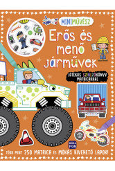 Mini művész: Erős és menő járművek - Játékos színezőkönyv matricákkal