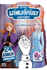 Különleges színezőfüzet matricákkal: Jégvarázs 2.