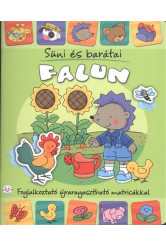 Süni és barátai: Falun - Foglalkoztató újraragasztható matricákkal