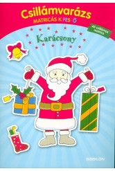 Csillámvarázs matricás kifestő - Karácsony §K