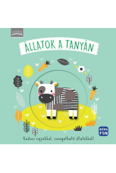 Vidám csöppségek - Állatok a tanyán - Kedves rajzokkal, simogatható állatokkal