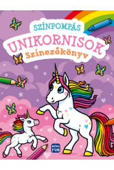 Színpompás unikornisok - Színezőkönyv