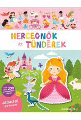 Matricás füzet - Hercegnők és tündérek - 230 újraragasztható matricával