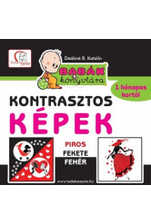 Kontrasztos képek - Piros, fehér, fekete /Babák könyvtára - 1 hónapos kortól