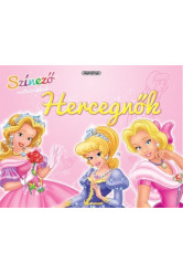 Színező matricákkal - Hercegnők